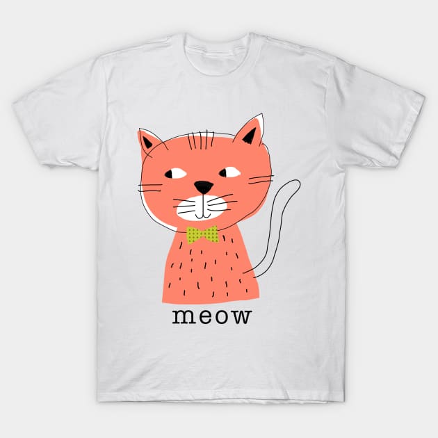 Cute kitty T-Shirt by tfinn